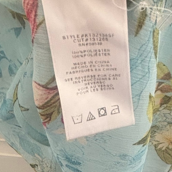 Kut from the Kloth Jasmine Chiffon Button-Up Shirt M - Picture 11 of 11